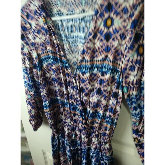 Dr 2 XS 3/4 Sleeve Tunic Belt Slit Sleeve Shorts Romper - Picture 11 of 13